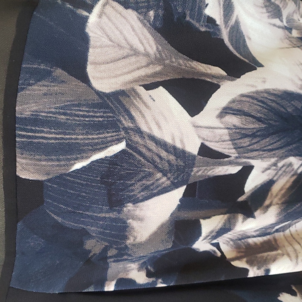ROBERT RODRIGUEZ Abstract Watercolor Silky Blouse | Sheer Cap Sleeves | MEDIUM - Picture 9 of 15